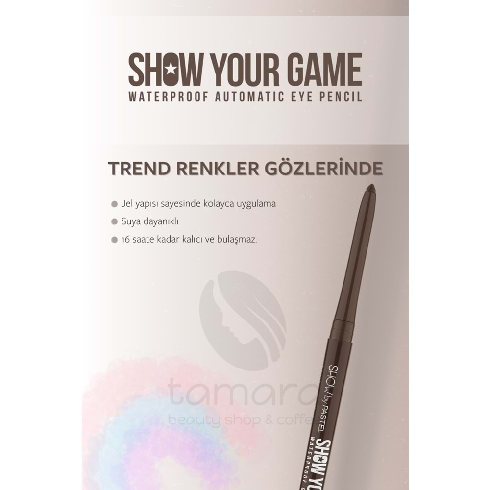 Pastel Show By Pastel Show Your Game Waterproof Gel Eye Pencil - Suya Dayanıklı Jel Göz Kalemi 414