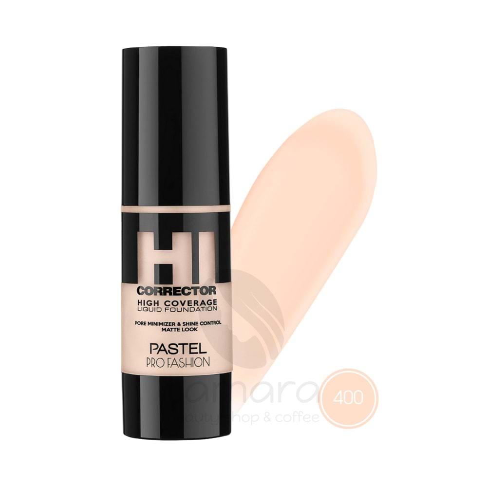 Pastel High Coverage Liquid Foundation - Likit Fondöten 400 30 ml