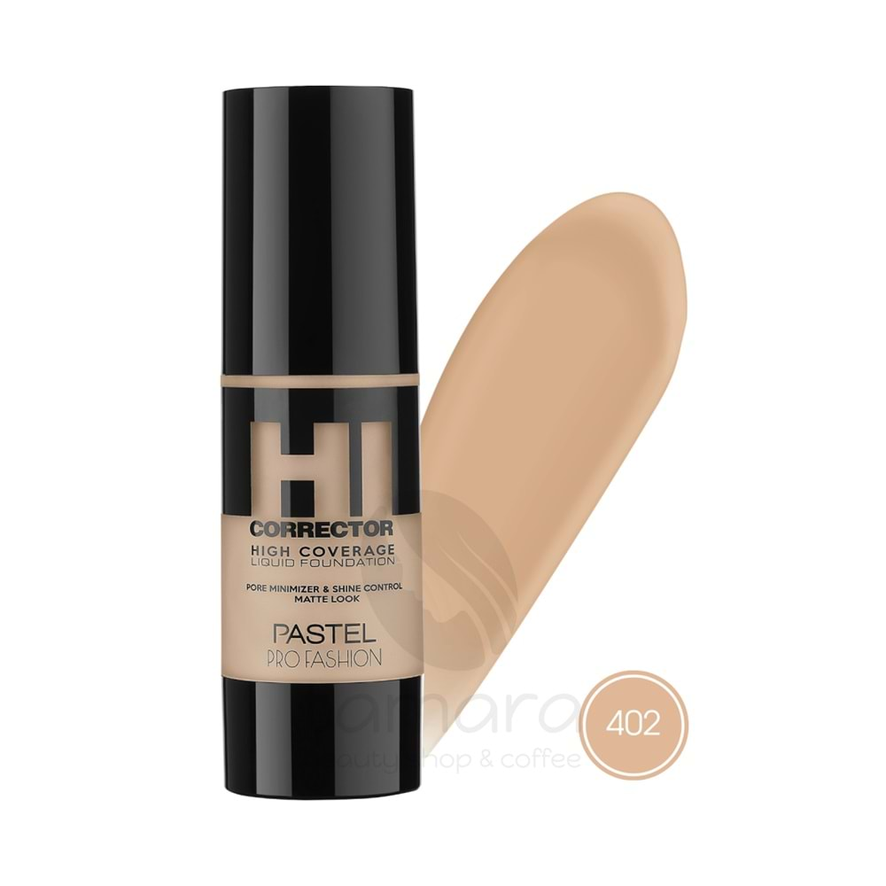 Pastel High Coverage Liquid Foundation - Likit Fondöten 402 30 ml