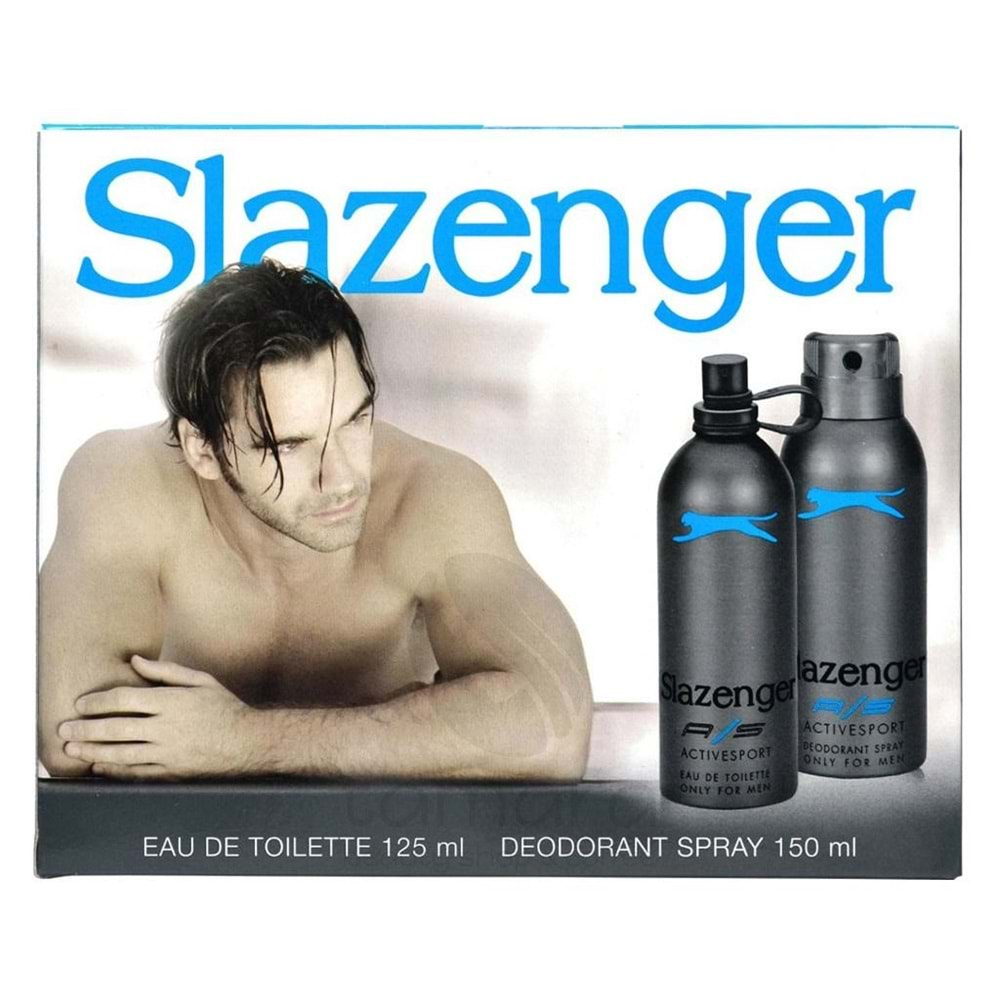 Slazenger Edt Erkek 125 ml Deo 150 ml Activesport Mavi