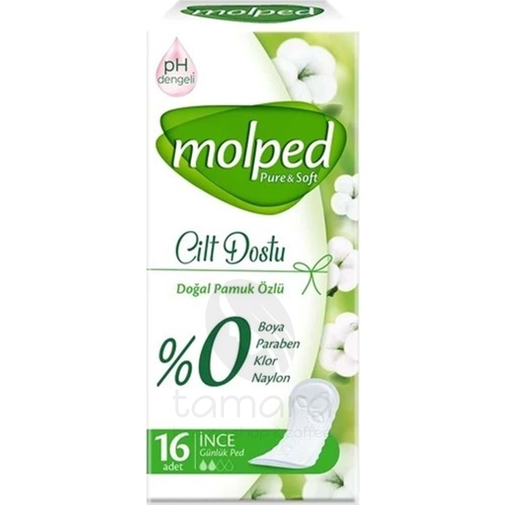 Molped Günlük Ped Pure & Soft 16'lı İnce