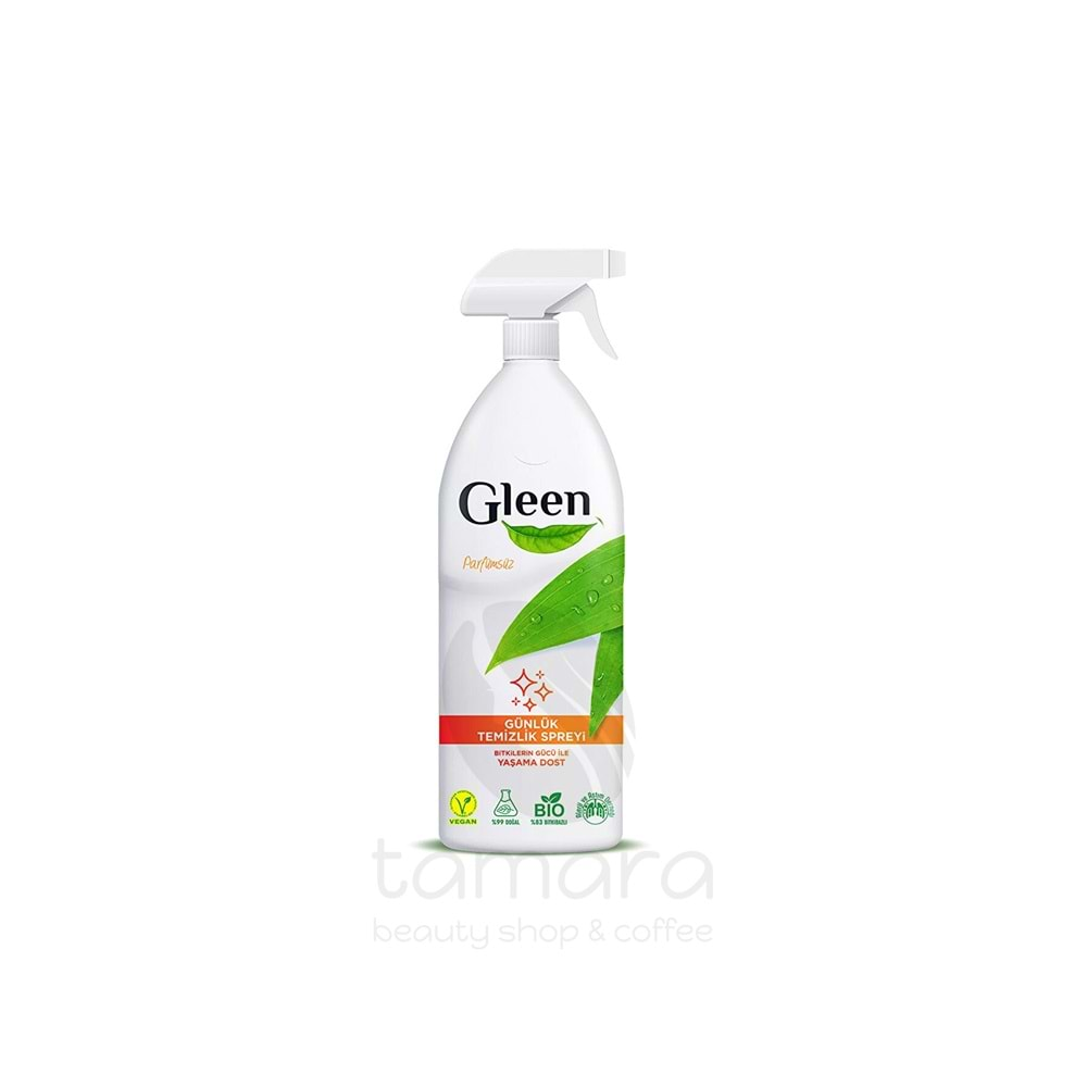 Gleen Organik Içerikli Vegan 1 Lt Parfümsüz Sprey Yüzey Temizleyici