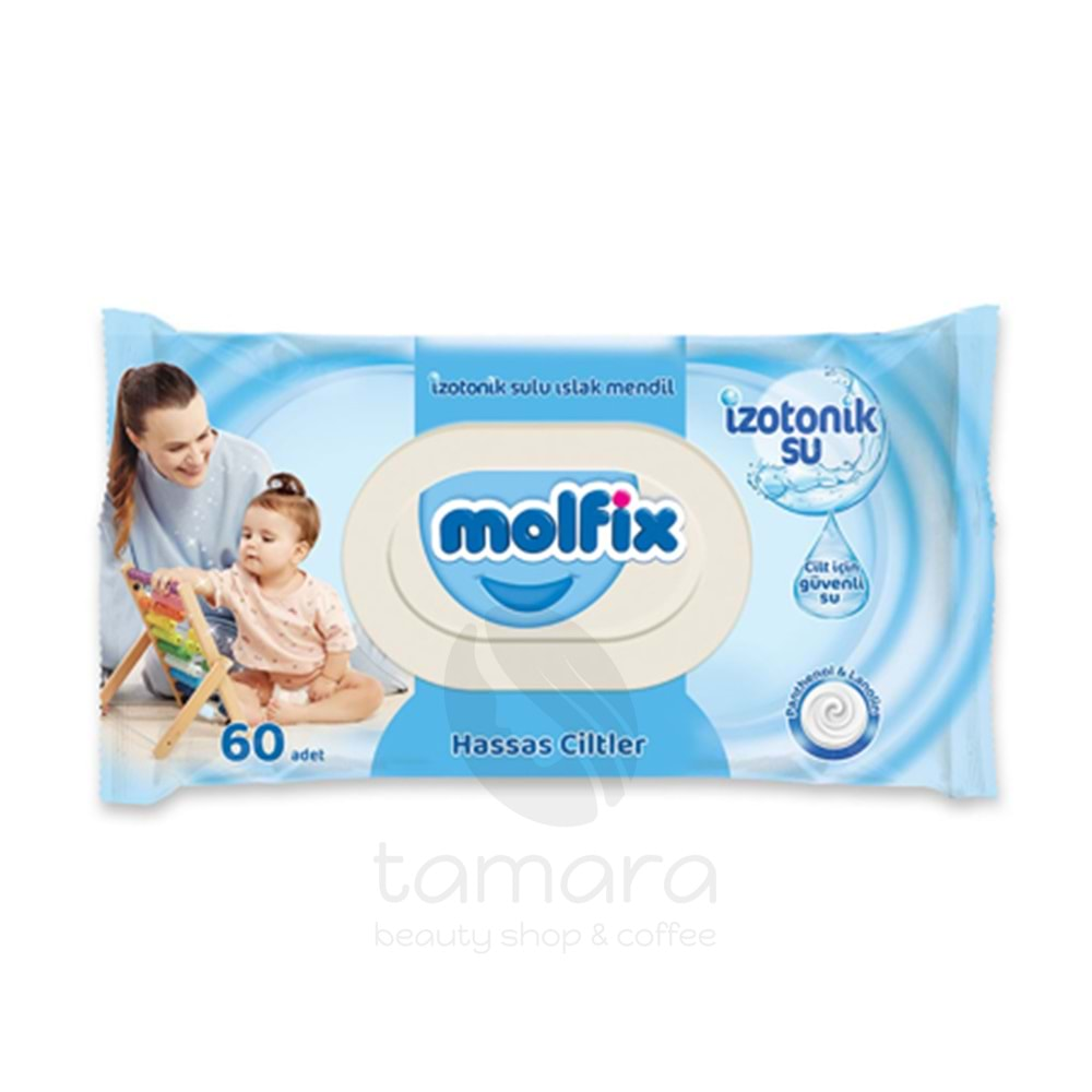 Molfix Izotonik Hassas Ciltler Tekli Paket 60 Yaprak Islak Havlu