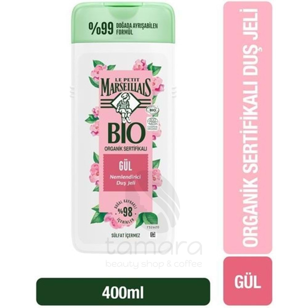 Le Petit Marseillais Bio Gül Duş Jeli 400 ml