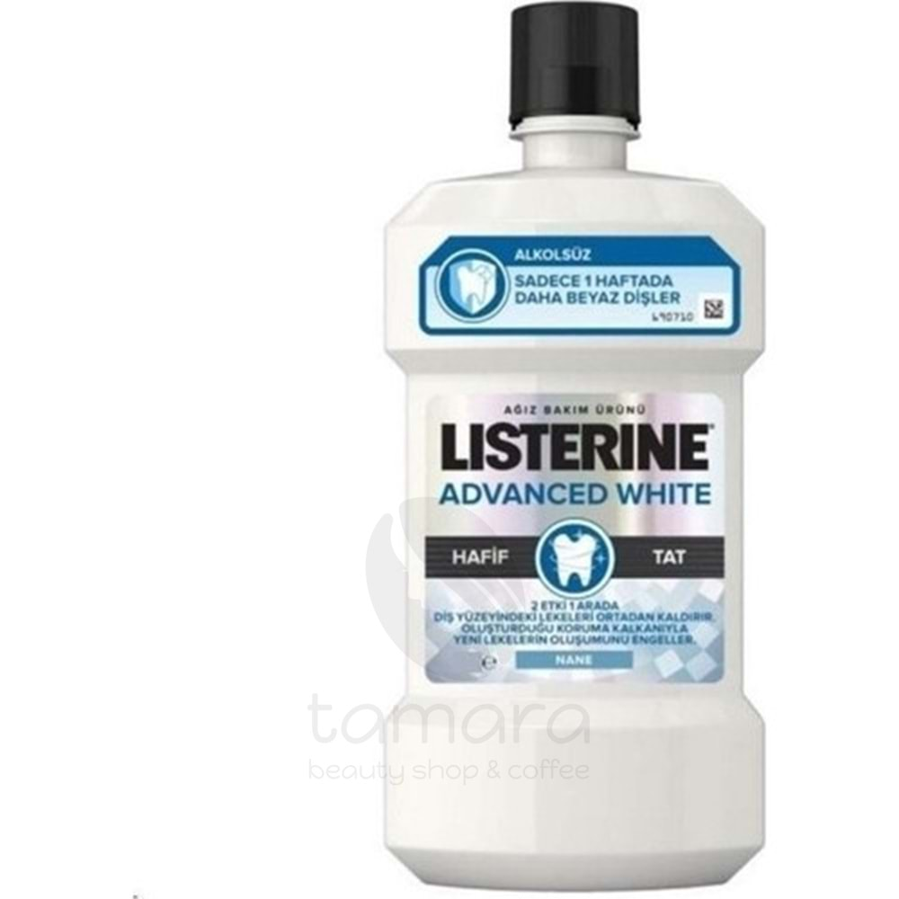 Listerine Advanced White Hafif Tat 250 ml