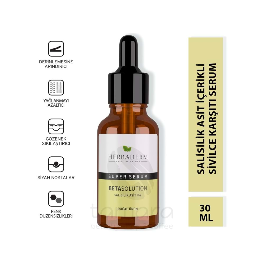 Herbaderm Süper Serum Beta Solution (Salisilik Asit %2) 30 Ml