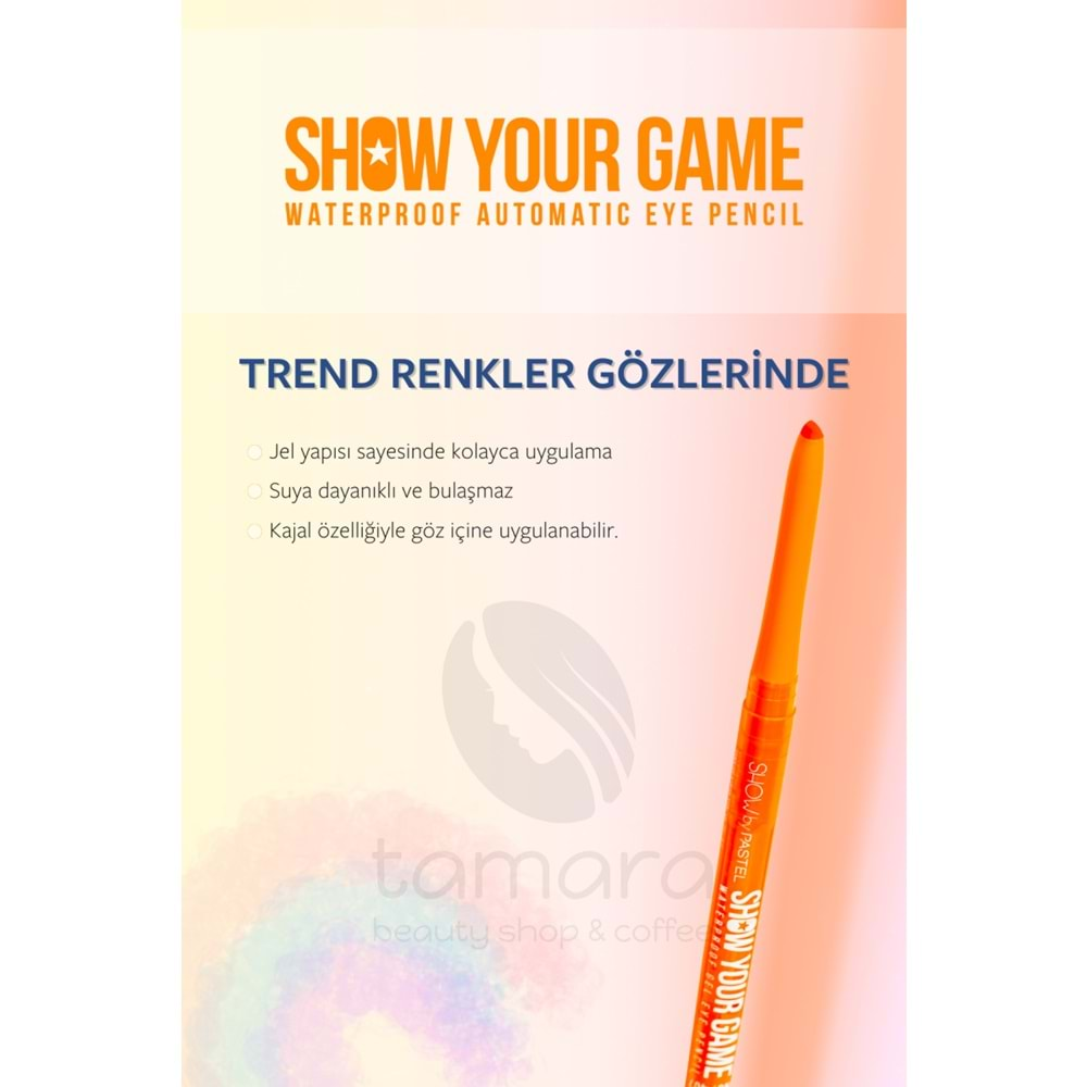 Show By Pastel Show Your Game Waterproof Gel Eye Pencil - Suya Dayanıklı Jel Göz Kalemi 407 0.28 g