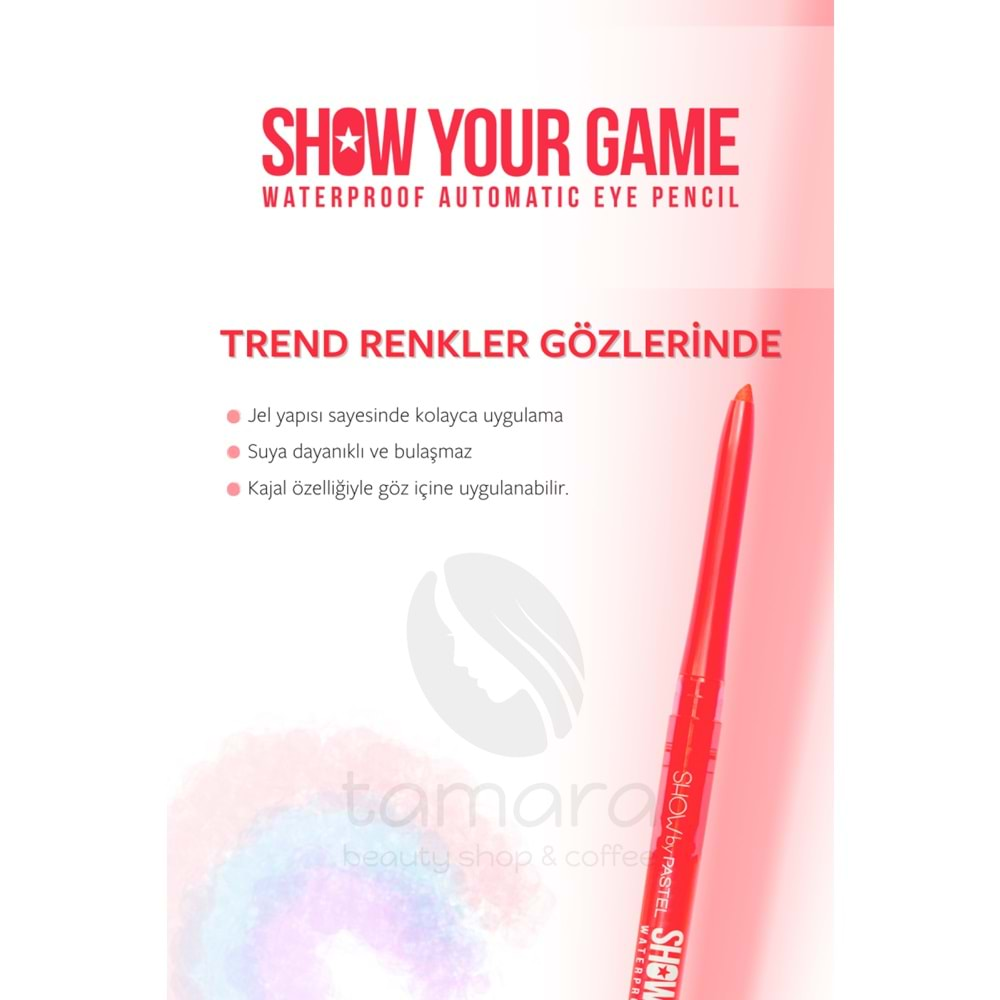 Show By Pastel Show Your Game Waterproof Gel Eye Pencil - Suya Dayanıklı Jel Göz Kalemi 409 0.28 g