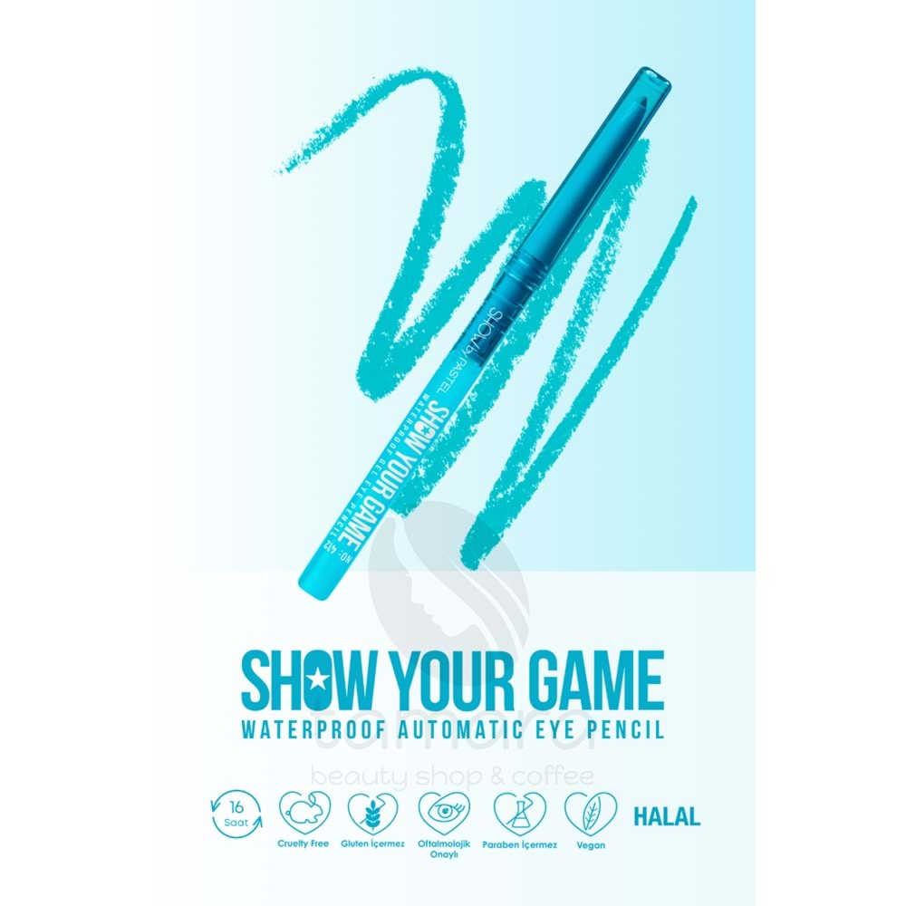 Show By Pastel Show Your Game Waterproof Gel Eye Pencil - Suya Dayanıklı Jel Göz Kalemi 412