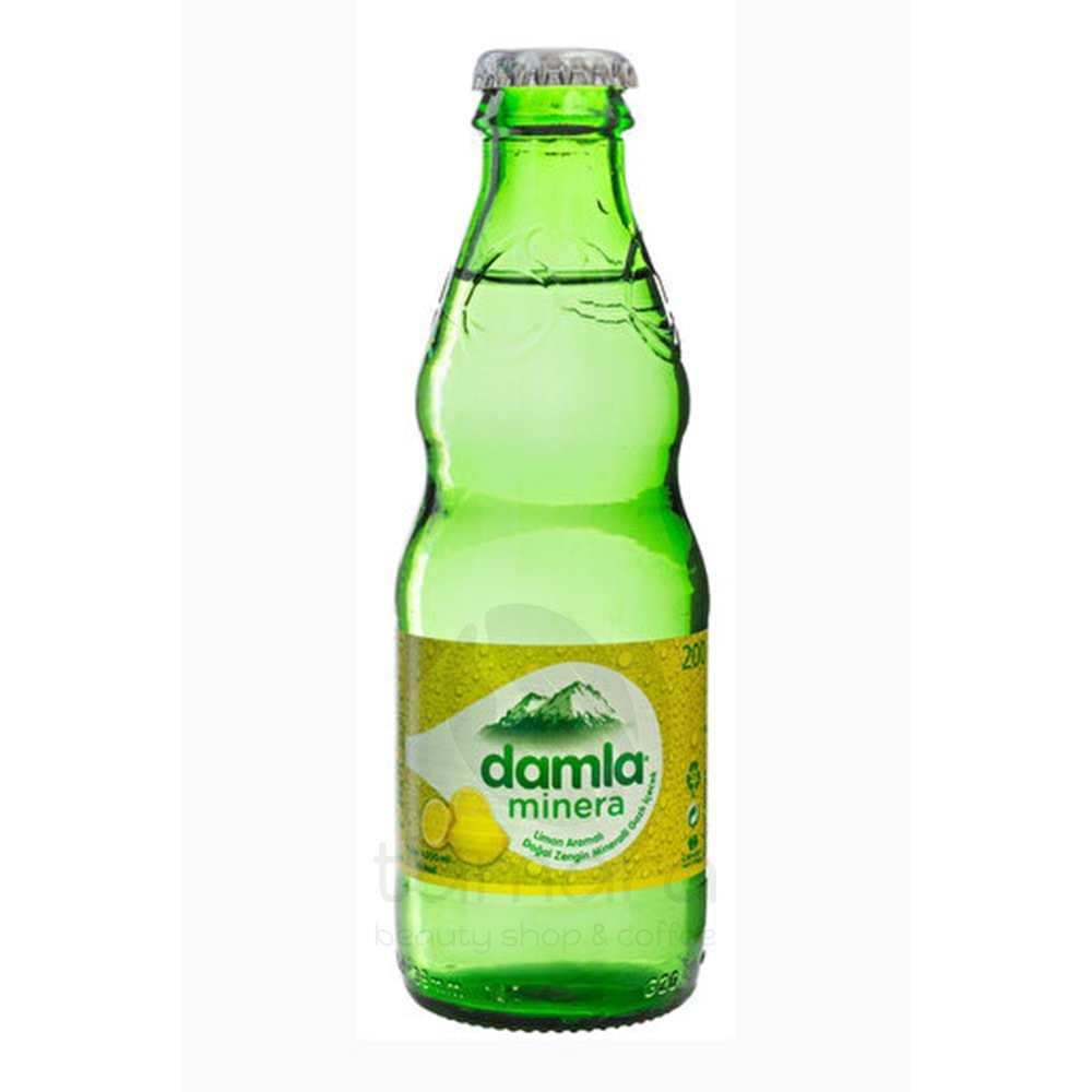 Damla Minera Limon Aromalı Soda Şişe 200 Ml.