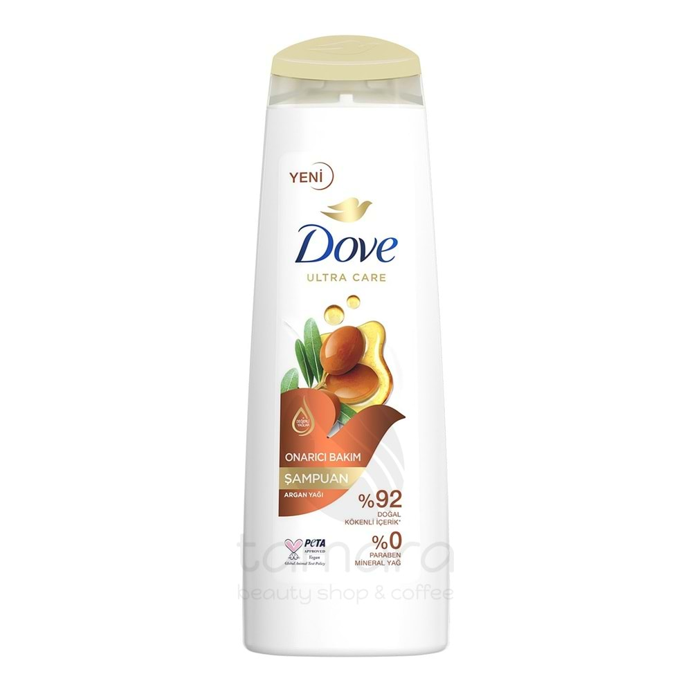 Dove Ultra Care Saç Bakım Şampuanı Onarıcı Bakım Argan Yağı 400 ml