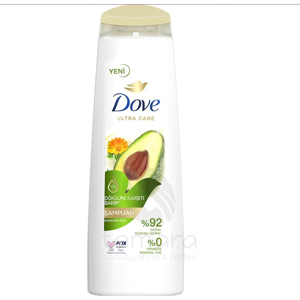 Dove Ultra Care Saç Bakım Şampuanı Dökülme Karşıtı Bakım Avokado Özü 400 ml