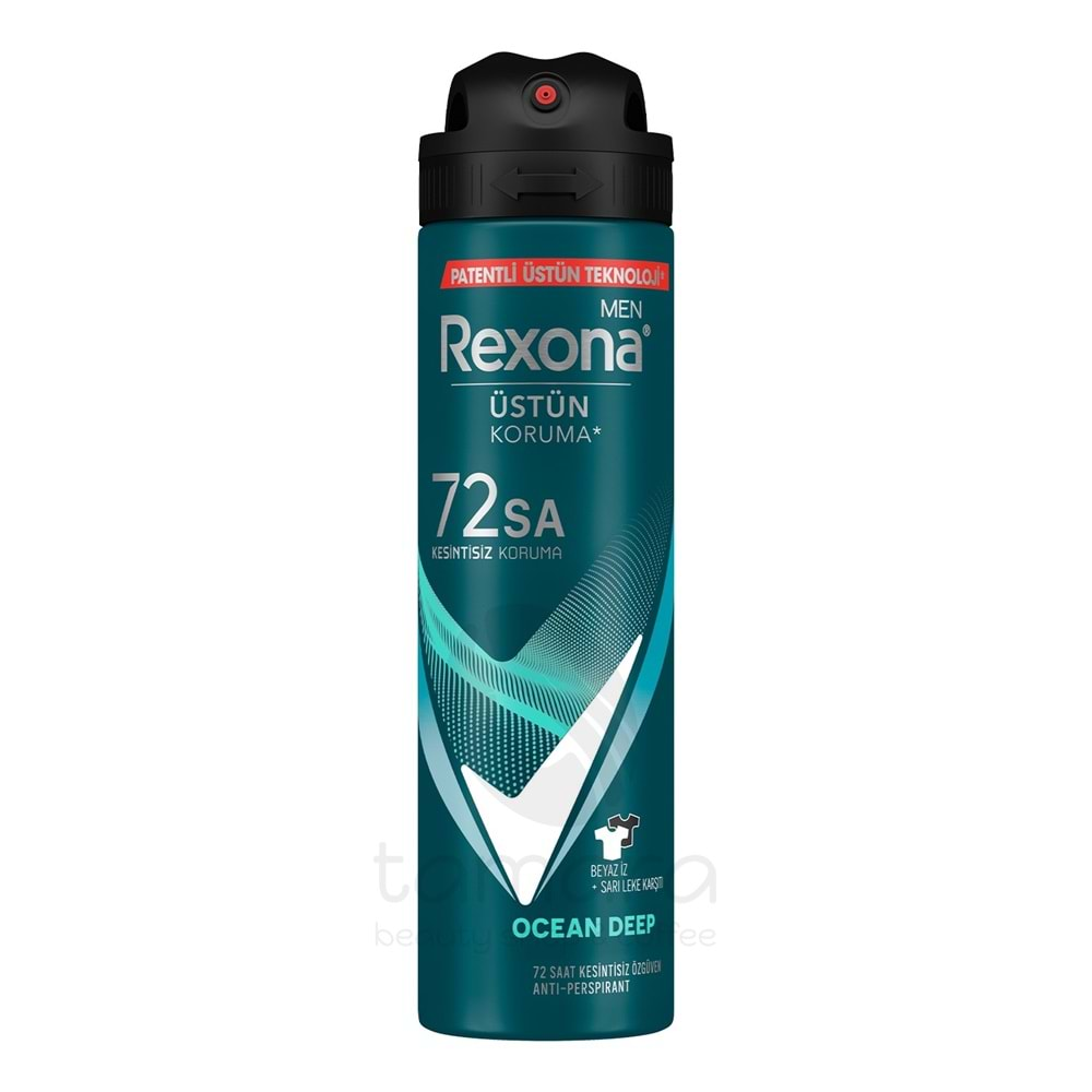 Rexona Men Erkek Sprey Deodorant Invisible Ocean Deep 150 ml