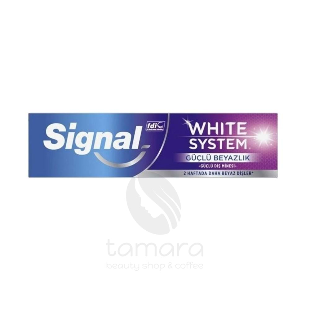 Signal White System Diş Macunu Güçlü Beyazlık Güçlü Diş Minesi 75 Ml