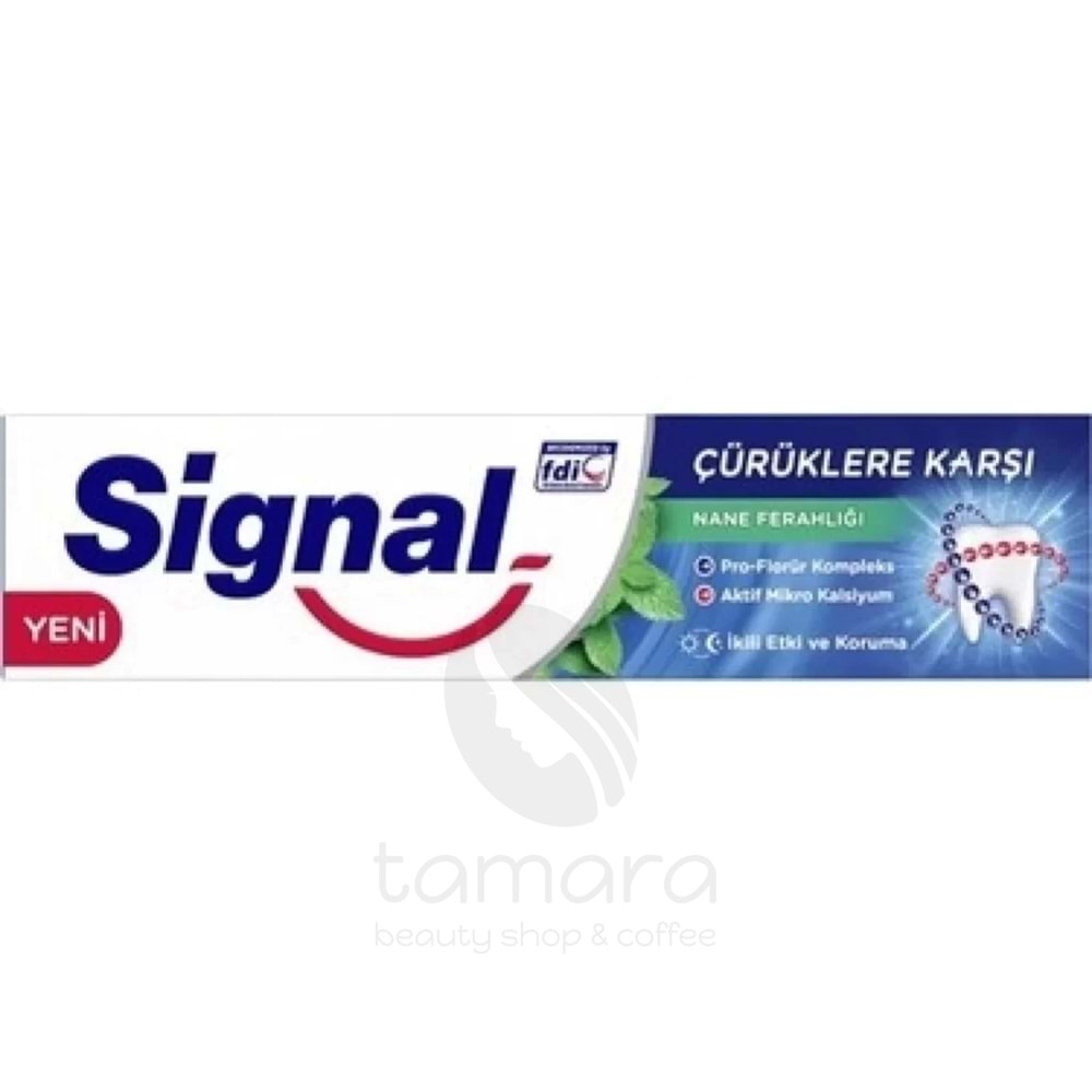 Signal Çürüklere Karşı Diş Macunu 50Ml Nane Ferahlığı