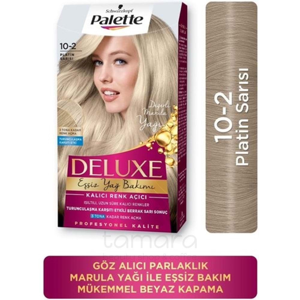 Palette Deluxe Yoğun Renkler 10-2 Platin Sarısı Saç Boyası