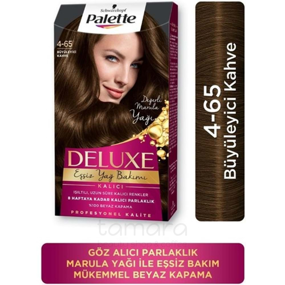 Palette Deluxe Yoğun Renkler 4-65 Büyüleyici Kahve Saç Boyası