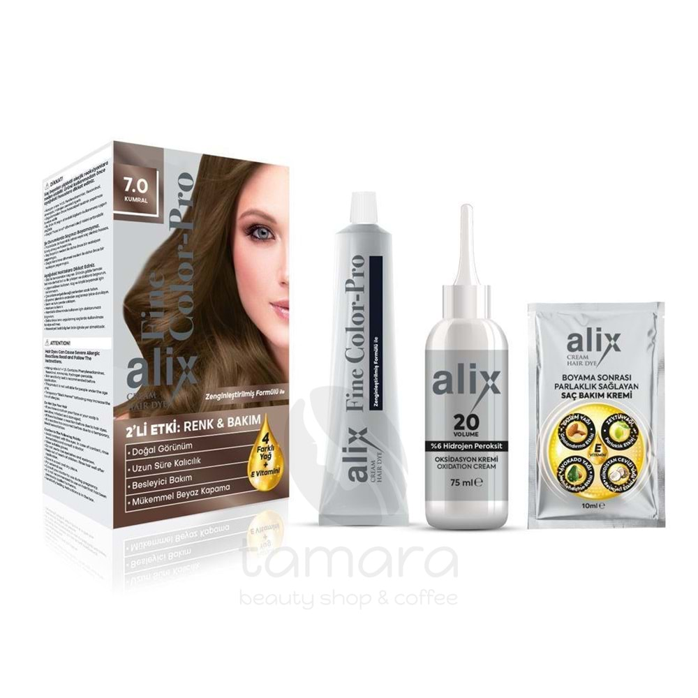 Alix Saç Boyası 7.0 Kumral 50 ml