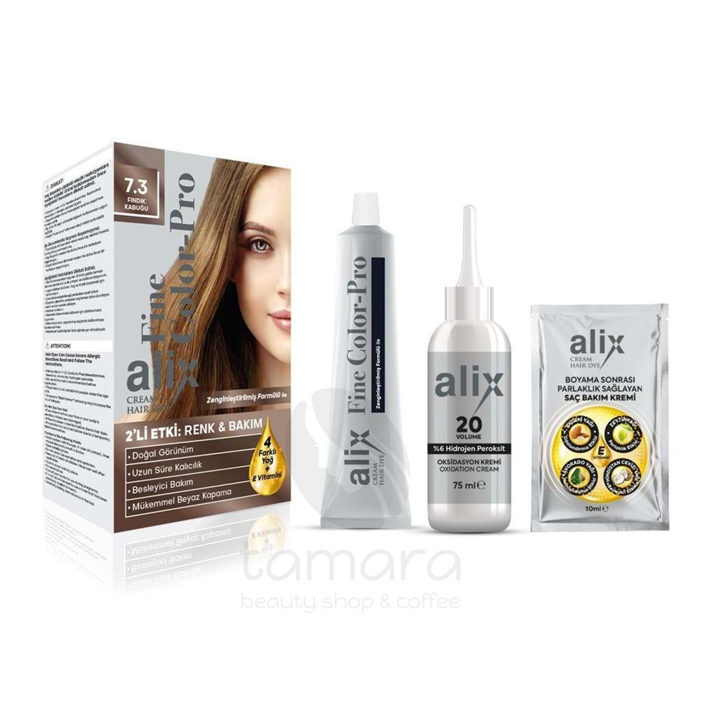 Alix Saç Boyası 7.3 Fındık Kabuğu 50 ml