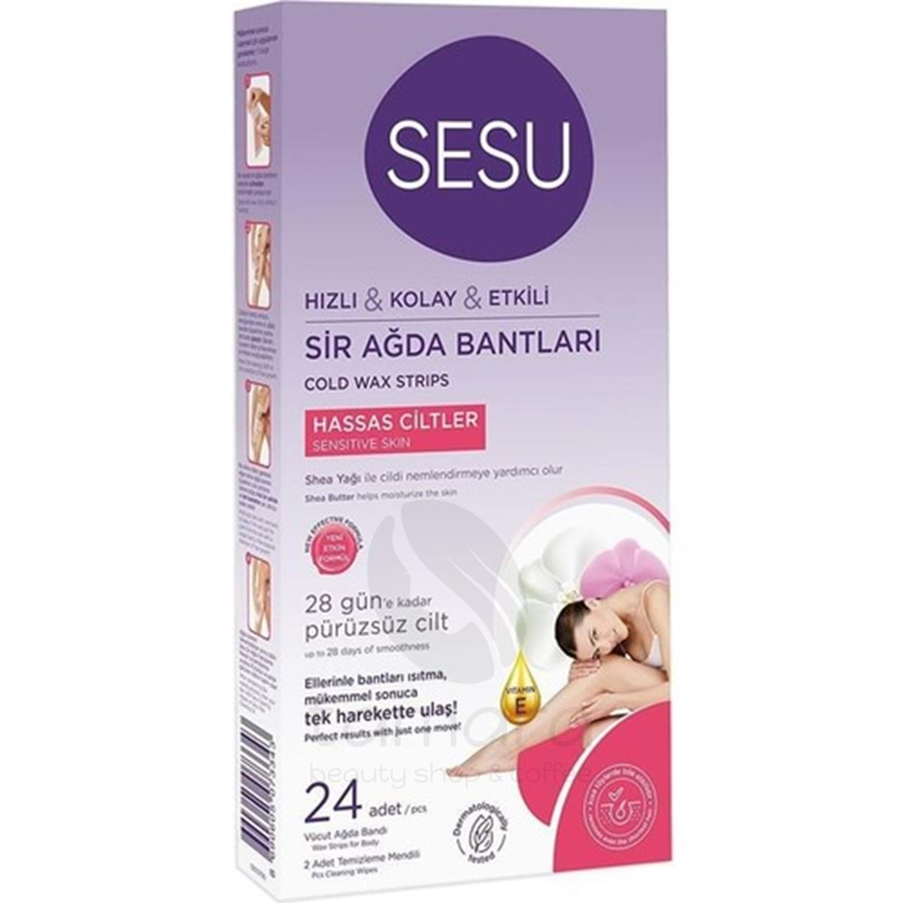 Sesu Sir Ağda Bantları 42 'Li Set Hassas Ciltler