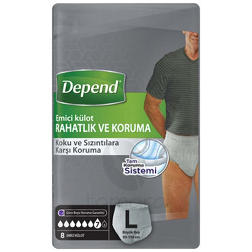 Depend Emici Külotbüyük Boy Erkek 8li