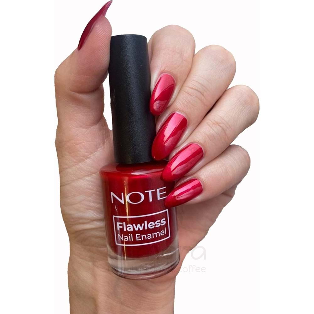 Note Nail Flawless Oje 34 Fosforlu Kırmızı