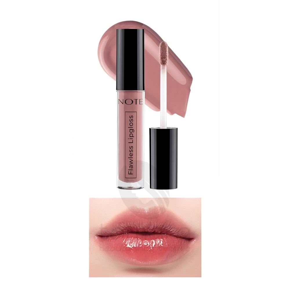 Note Flawless Lipgloss Nemlendirici Etkili Parlak Ruj 03 Dried Rose - Pembe