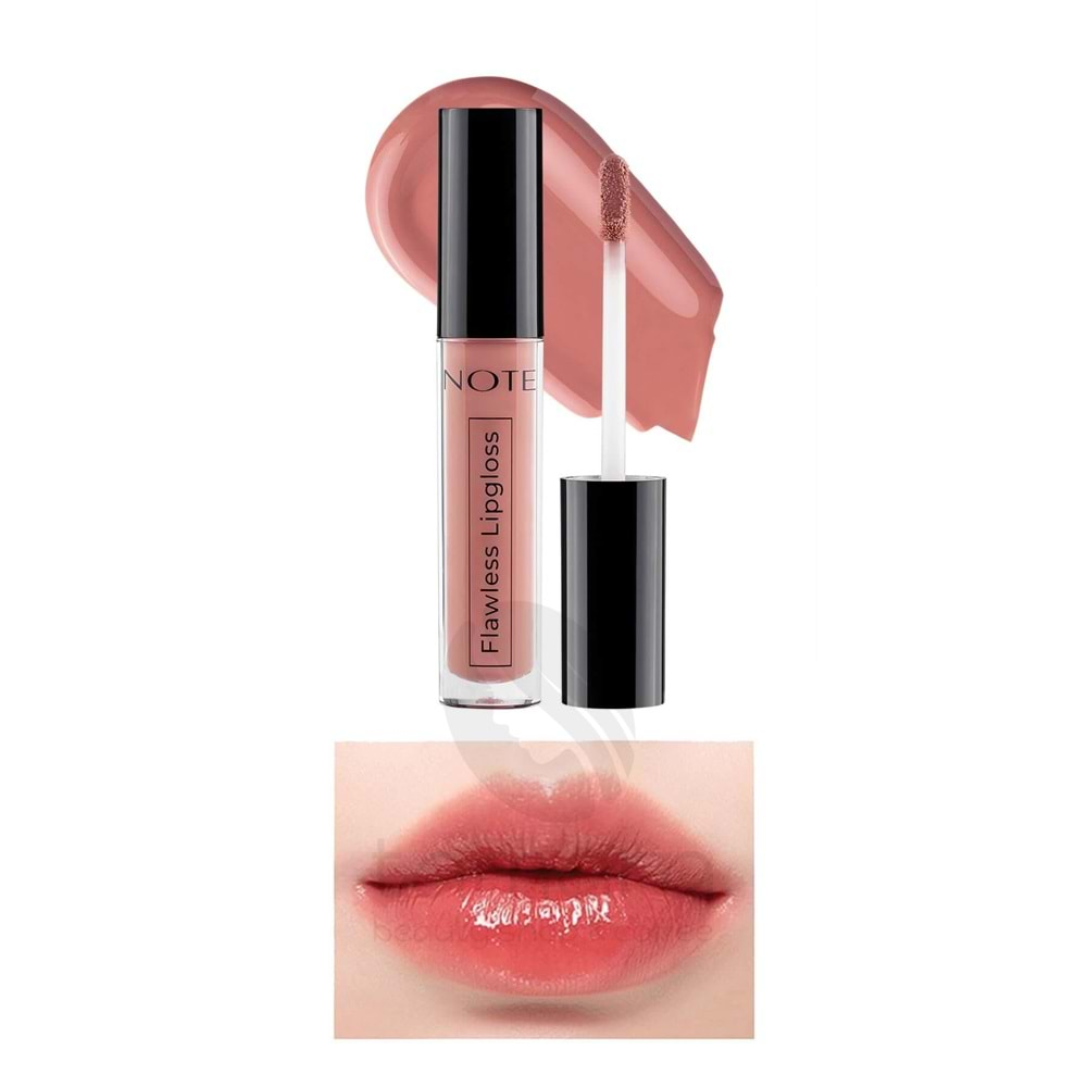 Note Flawless Lipgloss Nemlendirici Etkili Parlak Ruj 01 Nude Touch - Nude