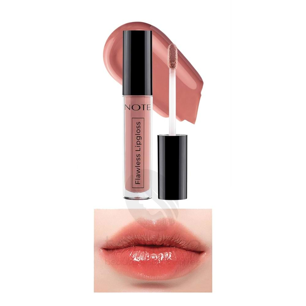 Note Flawless Lipgloss Nemlendirici Etkili Parlak Ruj 02 Delicate Pink - Pembe