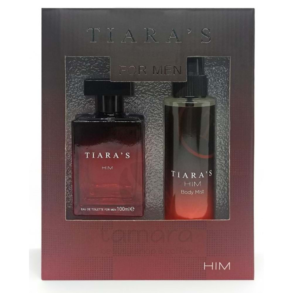 Tiaras Him Edt100ml+ Edc Body Mist 150ml Erkek Parfüm Set