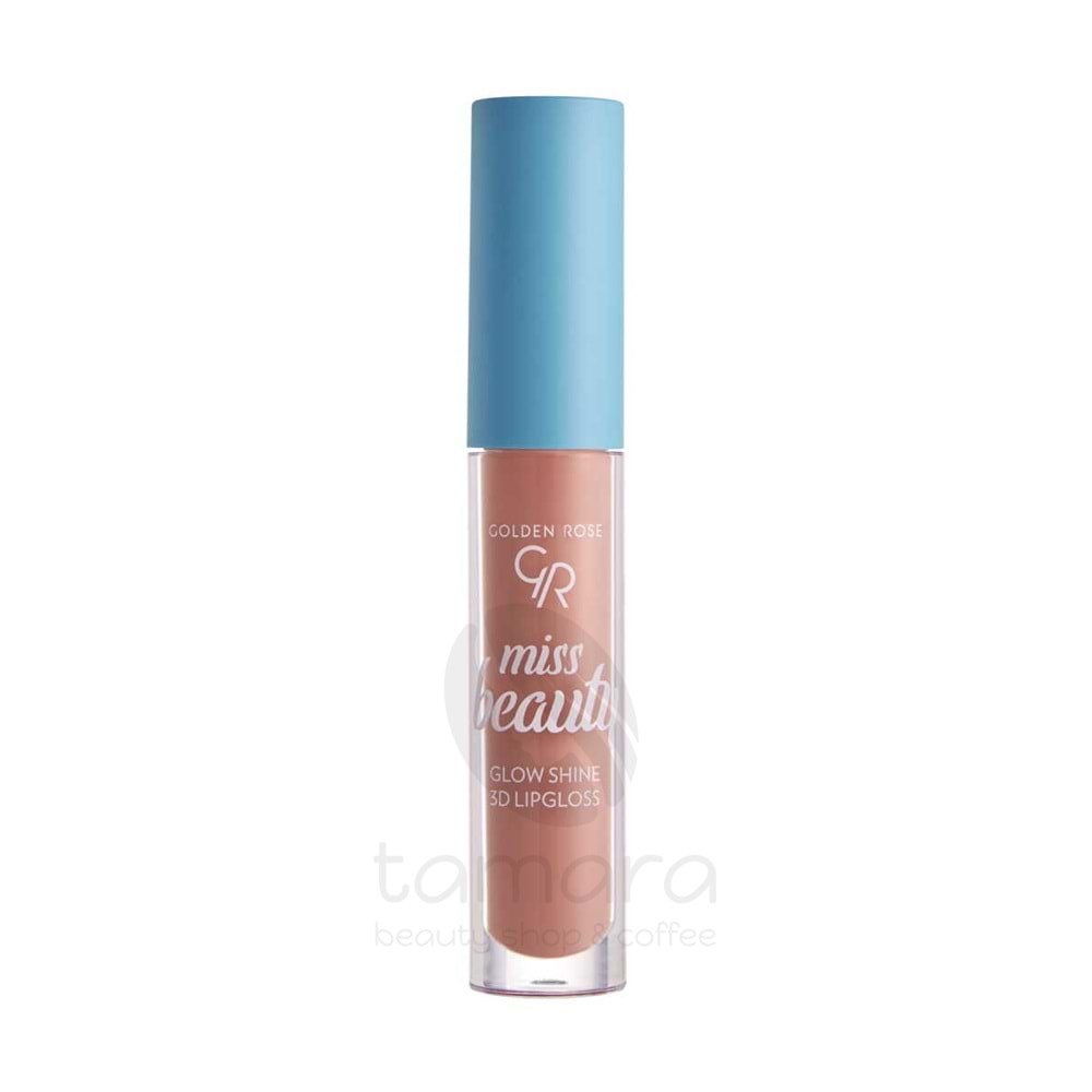 Golden Rose Miss Beauty Glow Shine 3D Lipgloss-03 Soft Peach-Yoğun Dudak Parlatıcısı