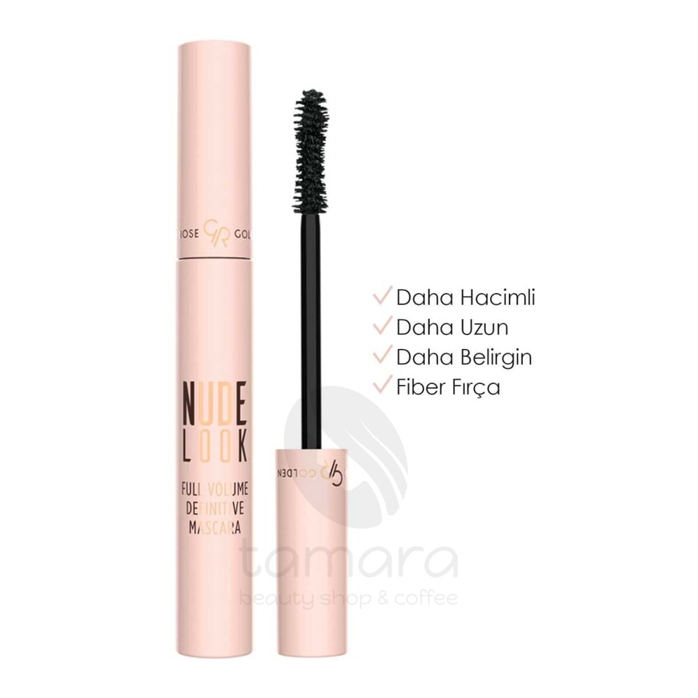 Golden Rose Nude Look Full Volume Definitive Mascara-Black-Hacim Veren Maskara