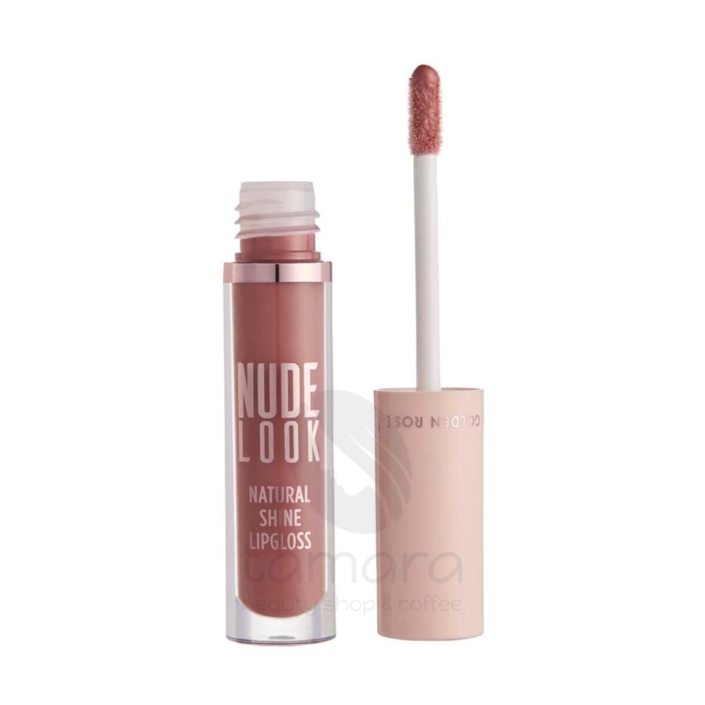 Golden Rose Nude Look Natural Shine Lipgloss-04 Peachy Nude-Naturel Renkli Dudak Parlatıcısı