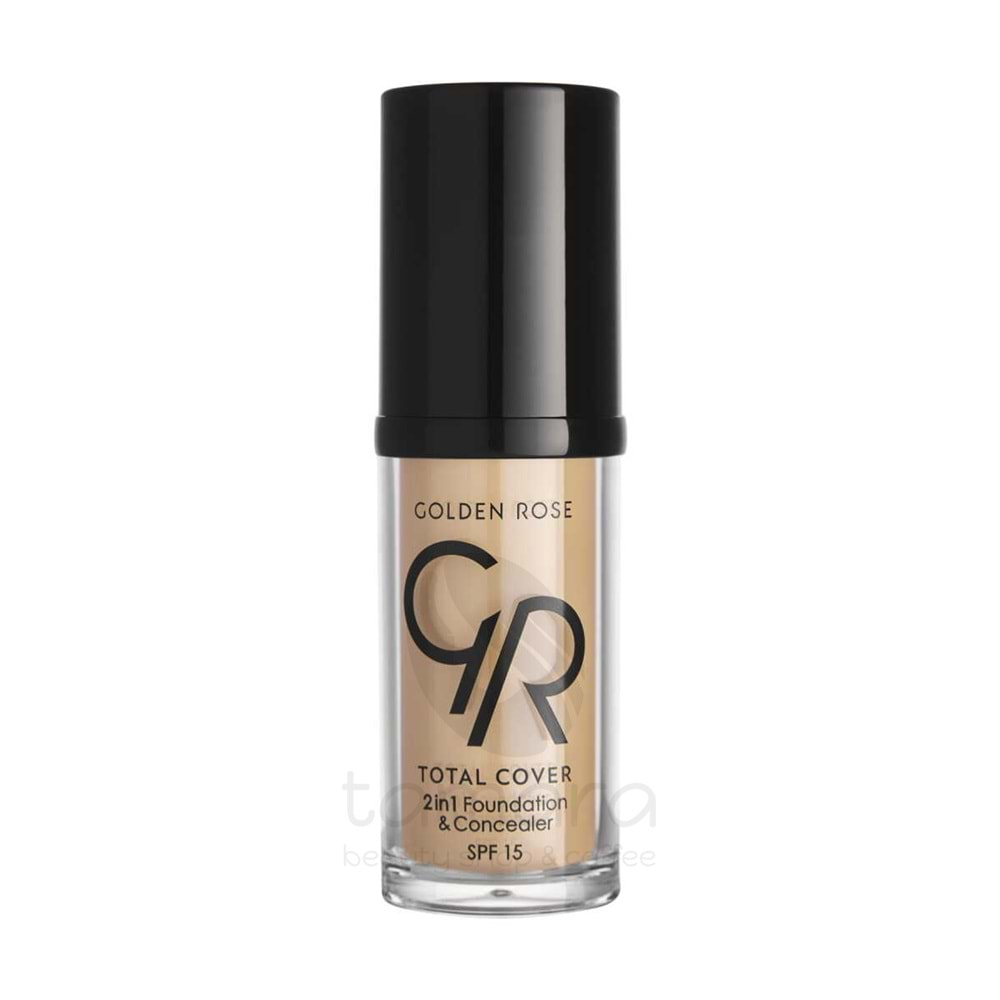 Golden Rose Total Cover 2in1 Foundation&Concealer-05 Cool Sand-Kapatıcı Fondöten