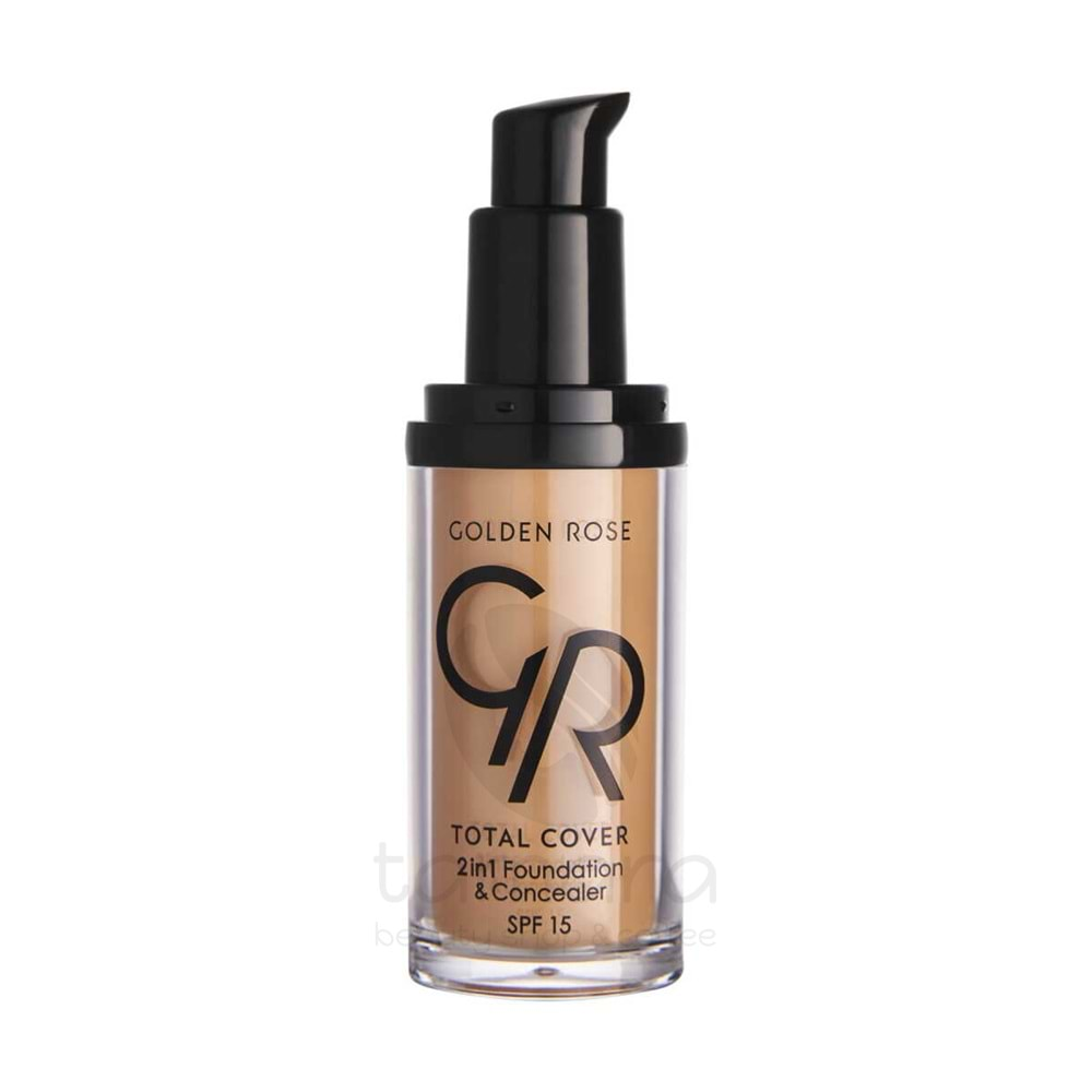 Golden Rose Total Cover 2in1 Foundation&Concealer-16 Warm Honey-Kapatıcı Fondöten