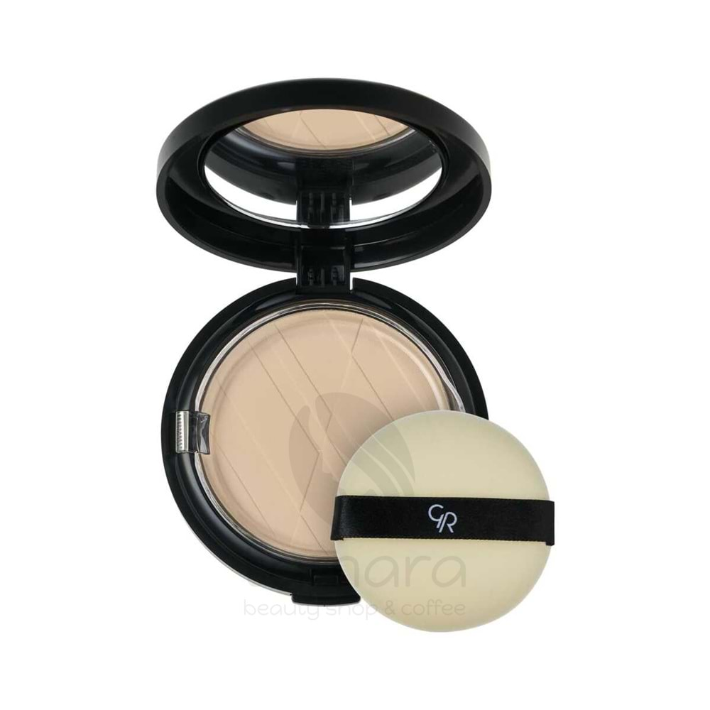 Golden Rose Longstay Matte Face Powder-02 Light Beige-Mat Pudra