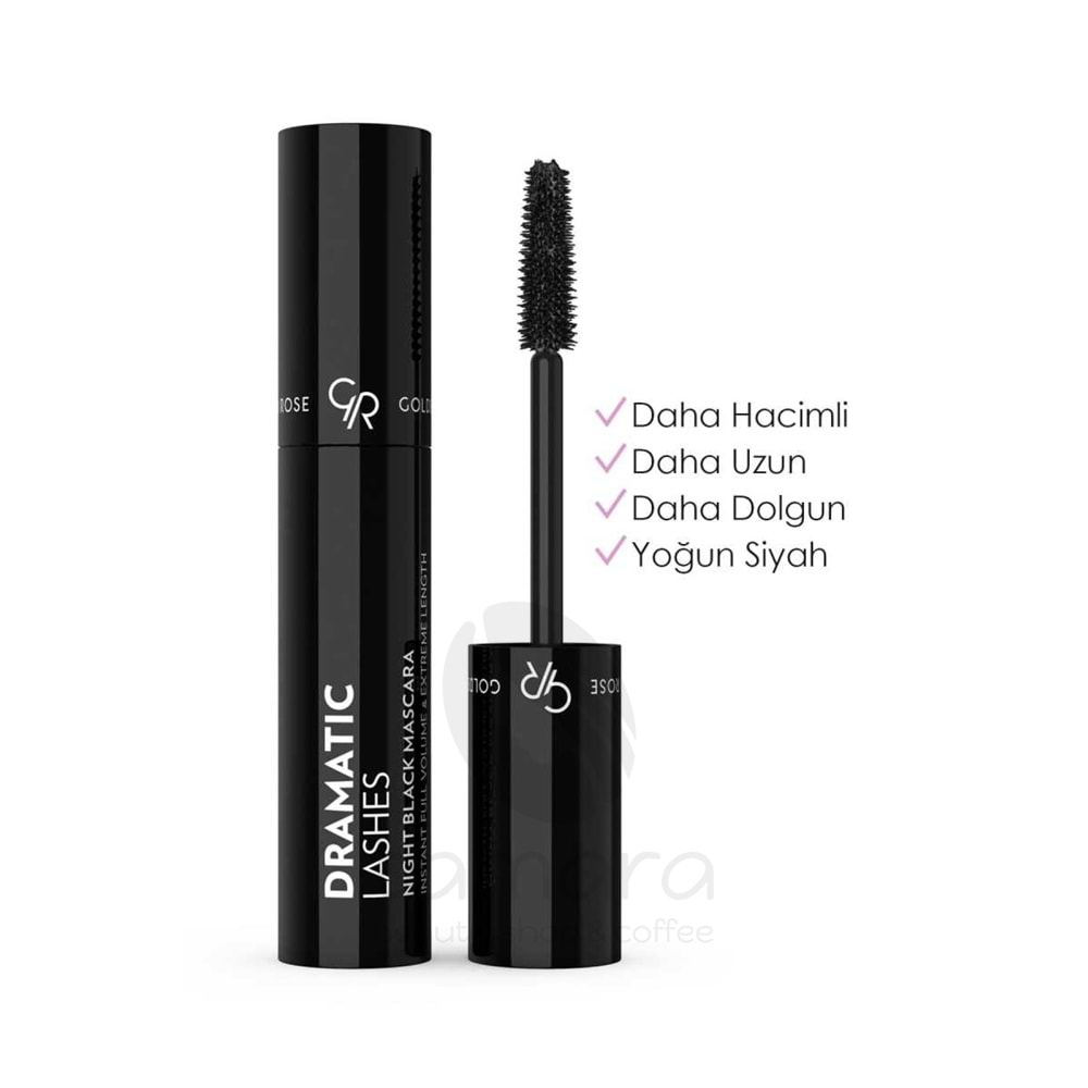 Golden Rose Dramatic Lashes Night Black Mascara-Black-Hacim Veren Maskara