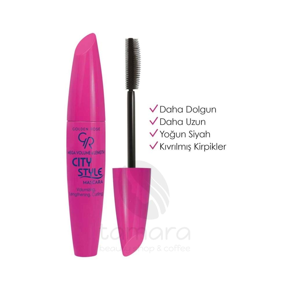 Golden Rose City Style Mascara-Black-Hacim Veren Maskara