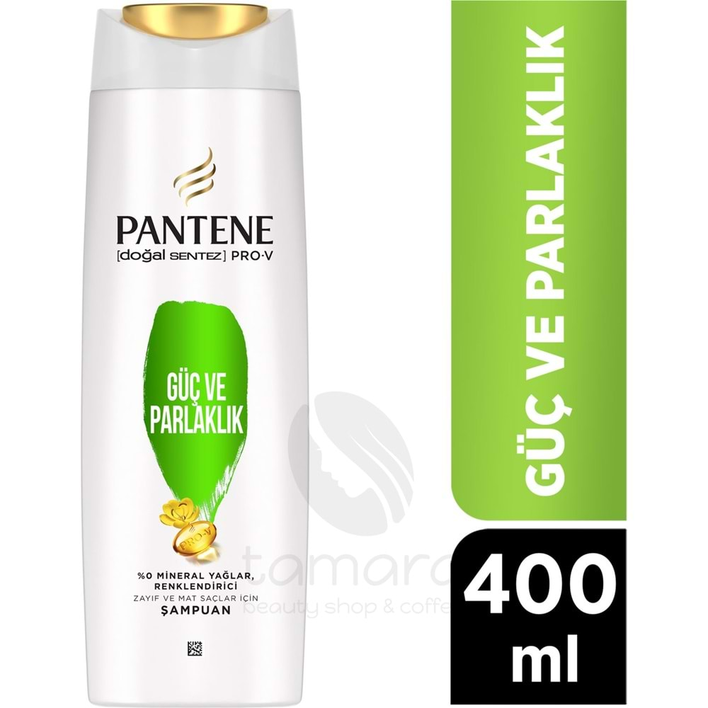 Pantene Pantene Pro-V Güç Ve Parlaklık Şampuanı, Cansız Saçlar Için