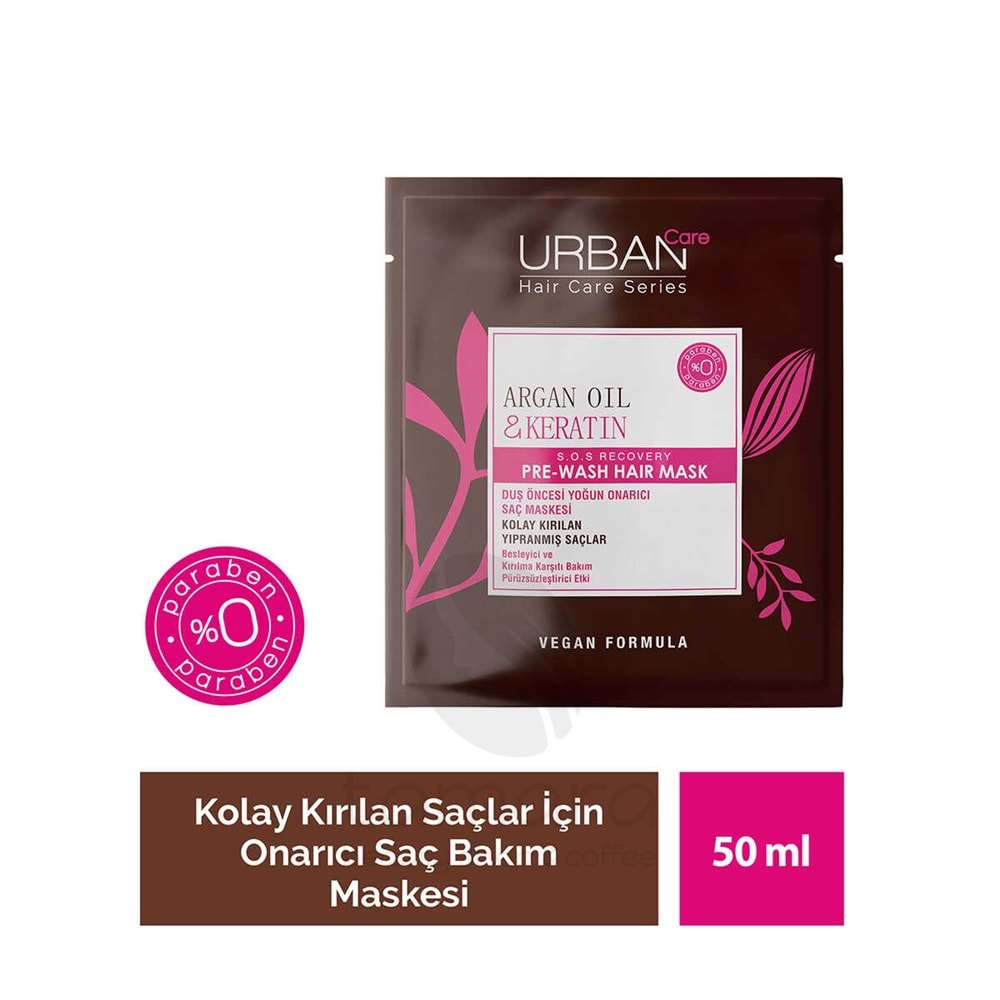 Urban Care Argan Oil & Keratin Duş Öncesi Saç Bakım Maskesi