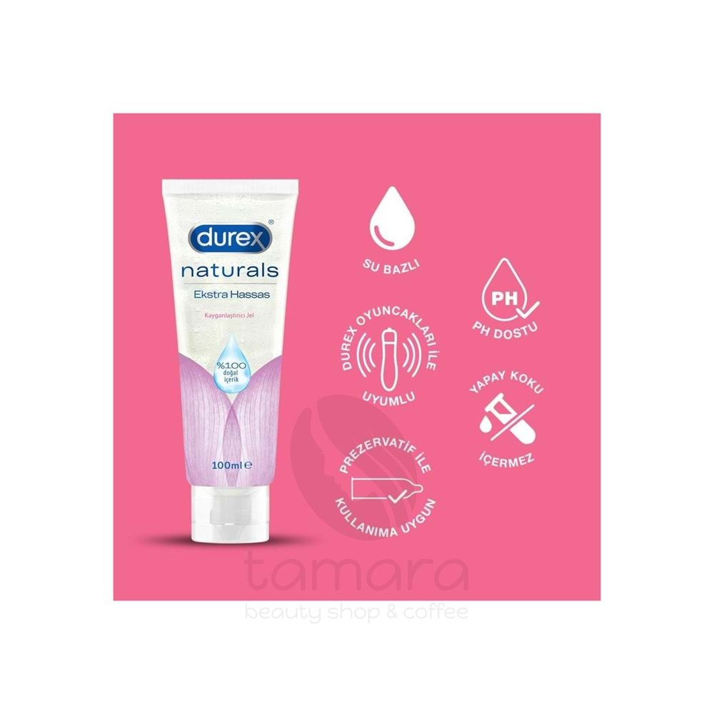 Durex Naturals Ekstra Hassas Kayganlaştırıcı Jel 100 ml