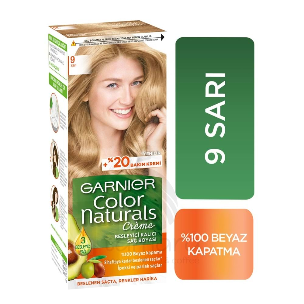 Garnier Color Naturals Saç Boyası 9 Sarı