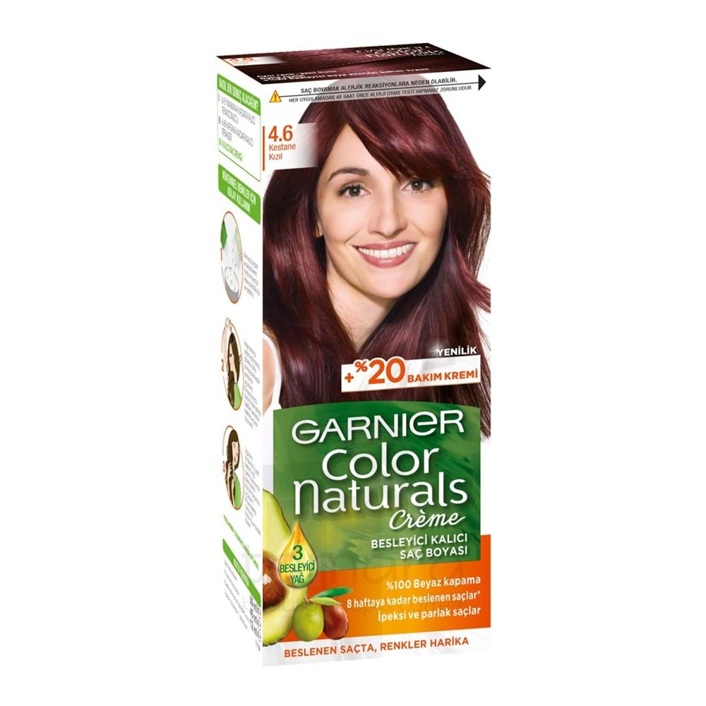 Garnier Color Naturals Saç Boyası 4.6 Kestane Kızıl