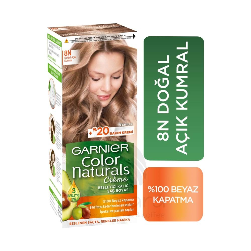 Garnier Color Naturals 8N Açık Kumral