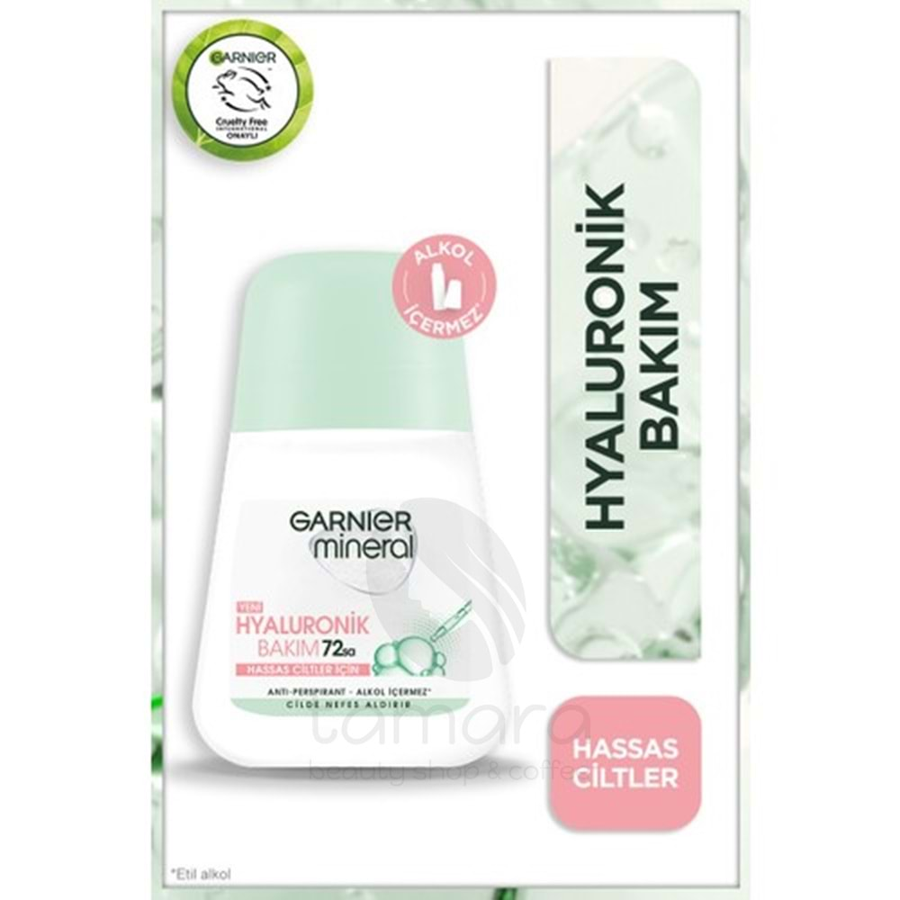 Garnier Mineral Hyaluronik Bakım Roll-On Deodorant 50 ml.