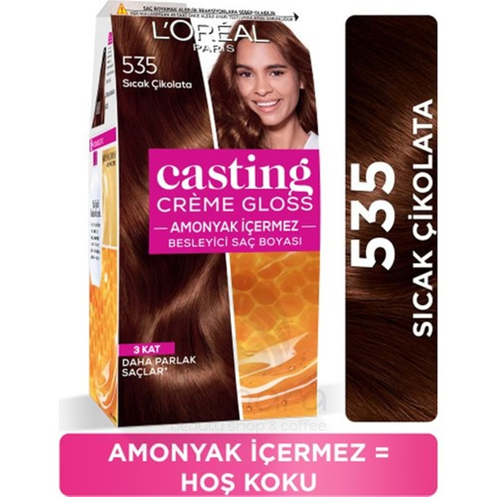 Loreal Paris Casting Creme Gloss Saç Boyası - 535 Sıcak Çikolata