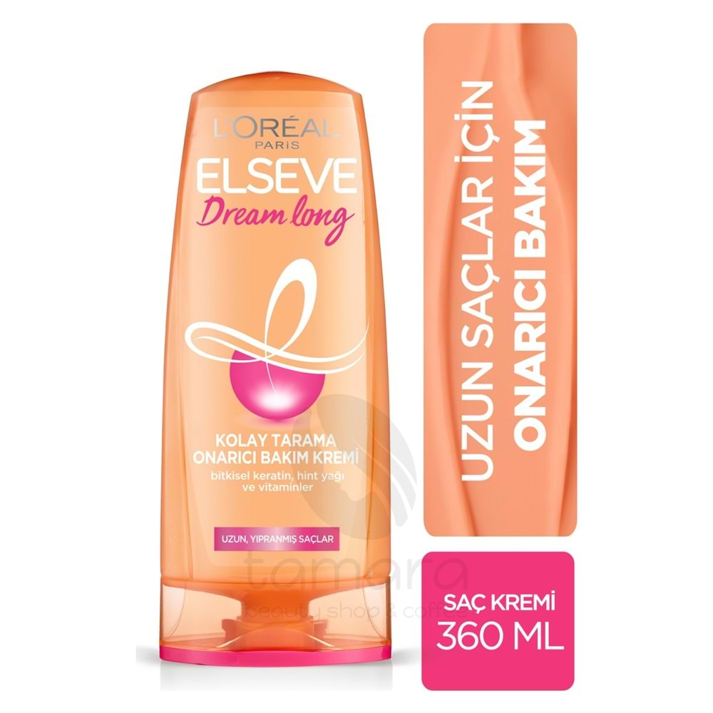 Loreal Paris Elseve Dream Long Kolay Tarama Saç Bakım Kremi 360ml