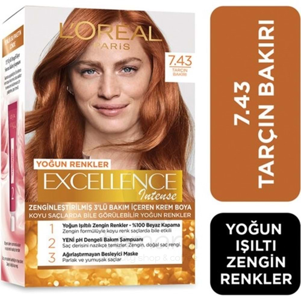 Loreal Paris Excellence Intense Saç Boyası - 7.43 Tarçın Bakırı