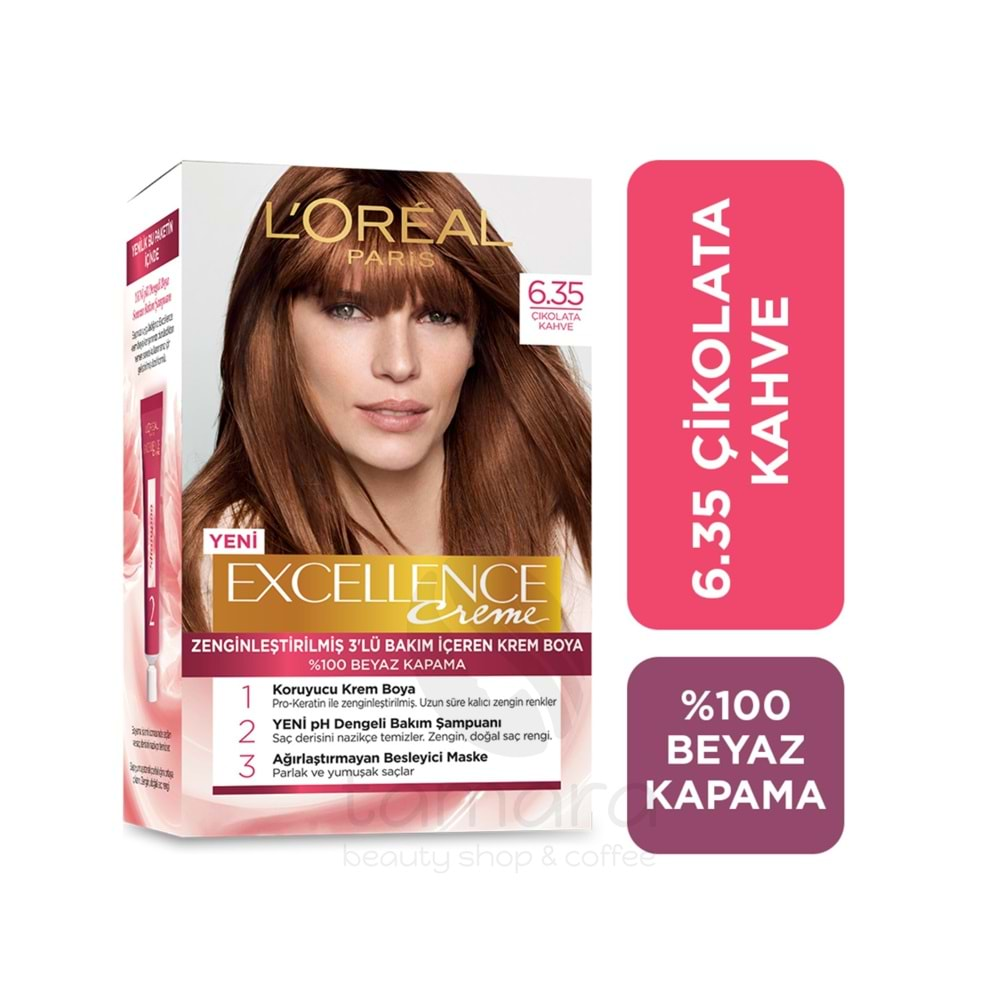 Loreal Paris Excellence Creme Saç Boyası 6.35 Çikolata Kahve