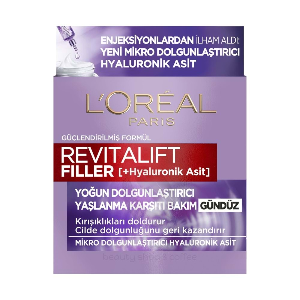 Loreal Paris Revitalift Filler Gündüz Kremi 50 ml